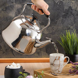 Чайник нерж 5л мет/пластик ручка матовая черная Daniks GS-28224 (364424)  фото 2