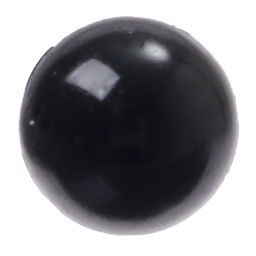 Глаза винтовые с заглушками, набор 20 шт., размер 1 шт. — 1.4 см, цвет чёрный