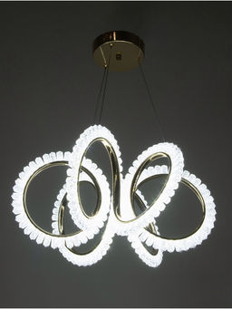 Люстра потолочный BayerLux Stefanie, 70 Вт, LEd, 4000-6000К, золото, 48×48×25 см