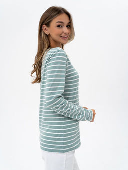 Лонгслив хлопок 95%, лайкра 5% фисташковый - Binita фото 19