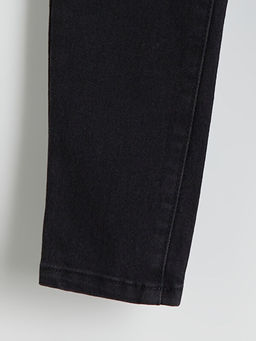 Beli Lastikli Slim Fit Erkek ?ocuk Jean Pantolon