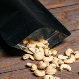 Цена за 100 шт. Пакет дой-пак, матовый, чёрный, 16×24×4 см