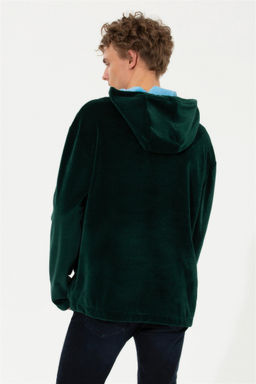 U. S. Polo Assn Мужская зеленая комфортная толстовка с капюшоном - U.s. polo assn фото 11