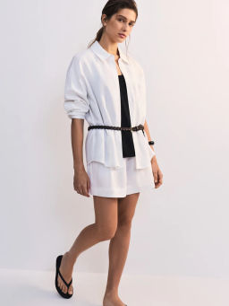 Шорты из вискозы и льна ZR2605012107-2 / Zarina