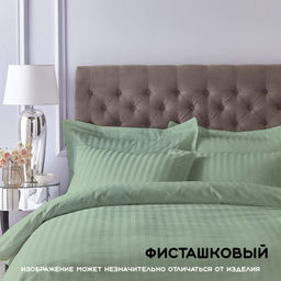 КПБ Страйп - сатин Графитовый 2,0-спальный - Хлопковый мир фото 8