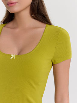 Футболка женская зеленая Mark Formelle