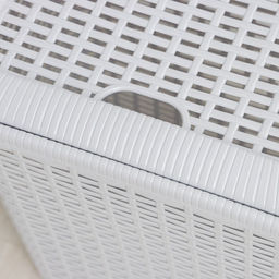 Корзина бельевая, 30 л, 38×26×46 см, с крышкой, МИКС