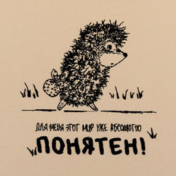 Набор для вышивания PANNA Союзмультфильм CMF-JK-2358 Ежик-философ 20 х 17.5 см