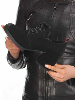 06-FDX122-1P BLACK Туфли (натуральная замша) - Фабричный китай фото 2