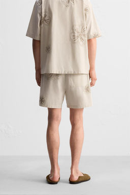 BERMUDA SHORTS WITH FLORAL EMBROIDERY - Zara фото 3