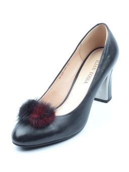 06-YF139-100 BLACK Туфли женские (натуральная кожа) - Фабричный китай фото 5