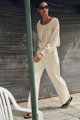 BLUSA PUNTO CUELLO BARCO / Arena