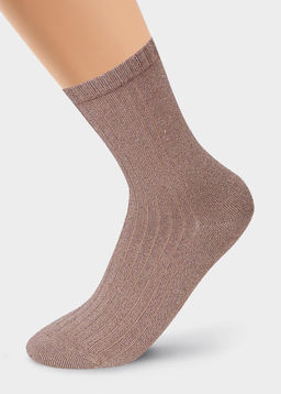 CLE Носки жен.Д2222 блеск вискоза чёрный