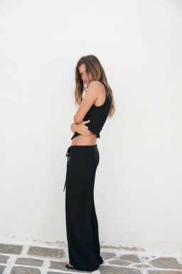 TEXTURED STRAIGHT-FIT TROUSERS - Zara фото 46
