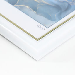 Цена за 2 шт. Фоторамка пластик "Гамма" 10х15 см, белый (пластиковый экран)