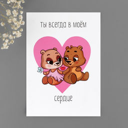 Открытка мини, набор на 14 февраля «Вечер для влюбленных», 10 шт, 10,5 х 14,8 см