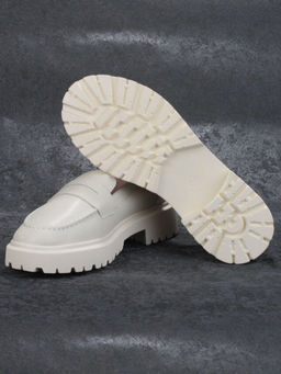 03-PDD178-2 LIGHT BEIGE Лоферы женские (натуральная кожа)