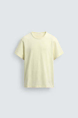 CAMISETA REGULAR FIT / Amarillo claro - Zara фото 7