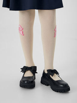 Цена за 3 пары! Колготки детские бежевые с бантиком - Mark formelle фото 3