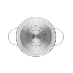 51059 GIPFEL Кастрюля AZALEA 16x9.5 см/ 1.5л со стеклянной крышкой, с индукционным капсульным дном. Материал: нерж. сталь 18/10. Толщина: 0.5 мм.  фото 7