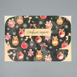 Коробка складная Елочные шары, 31 х 24.5 х 9 см - Дарите счастье фото 6