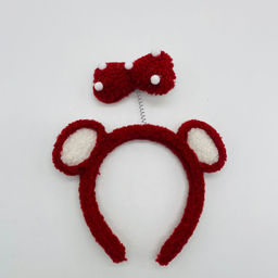 Ободок Мишка с бантиком пушистый - Storyland фото 4