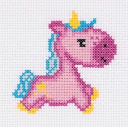 Klart набор для вышивания 8-434 Единорожка 10.5 х 10 см
