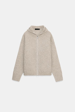HOODED WOOL JACKET - Zara фото 12