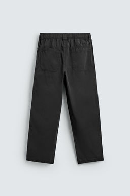PANTAL?N RELAXED FIT ALGOD?N / Negro - Zara фото 8