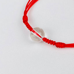 Защитный браслет Красная нить с Горным Хрусталем от 16 см - Радуга самоцветов фото 3