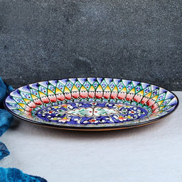 Селёдочница Риштанская Керамика, 34 см, керамика, микс