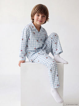 G?mlek Yaka Erkek ?ocuk Pijama Tak?m