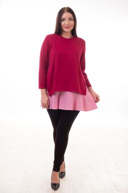 Джемпер - двойка Лейла бордо - Марлен фото 2