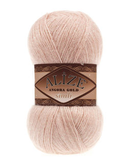 Ангора голд сим (Angora gold sim) пряжа Alize 20%шерсть 5%метанит 75%акрил 5х100г/500м фото 19