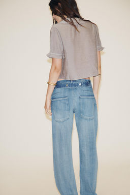 EMBROIDERED SHIRT WITH PETER PAN COLLAR - Zara фото 3