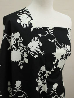 Перкаль Премиум (Digital) Эвридика цв.черный, ш.1.45м, хлопок-100%, 95гр/м.кв - Купава фото 2