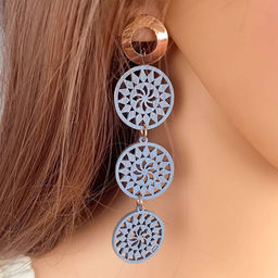 Серьги длинные на гвоздиках арт. 13 3296 (id 274507)