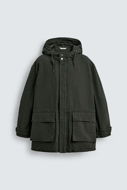 WASHED RELAXED FIT PARKA - Zara фото 8