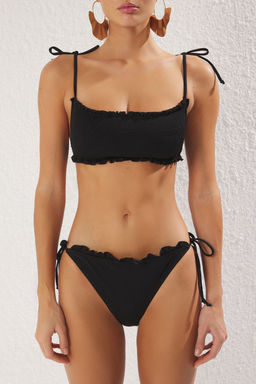TRENDYOLMILLA Siyah Straplez Gipeli F?rf?rl? Regular Bikini Tak?m? TBESS25BT00123  фото 3