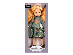 Коллекционная кукла 32см "Silvan. Doll" (HP1211392) густые длинные волосы с заколкой; в вяз. свитере, юбке и туфлях, в коробке
