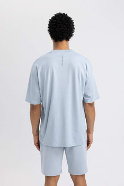 DeFactoFit Футболка Oversize с круглым вырезом и короткими рукавами с принтом  фото 10