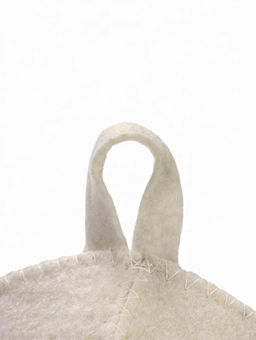 Шапка для бани с принтом "100% мужик. Сила", белая