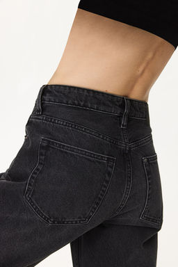 Straight High Cropped Jeans - H&m фото 3