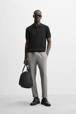 EASY CARE JOGGER WAIST TROUSERS - Zara фото 30