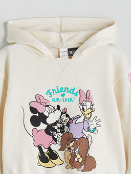 Minnie Mouse Lisansl? K?z ?ocuk Sweatshirt ve E?ofman Alt?
