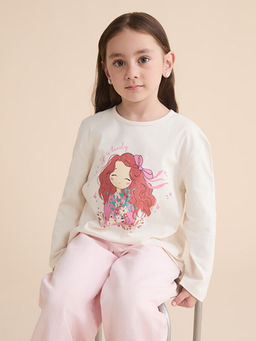 Bisiklet Yaka K?z ?ocuk Ti??rt