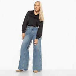 Рубашка из шелка, Цветущее очарование (черная) - Charutti фото 4