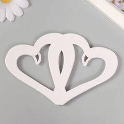 Каттер для полимерной глины Сплетённые сердца 8,7х13,3х0,7 см - Simaland фото 2