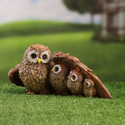 Фигурка полистоун «Семейство сов», 21×11×10 см