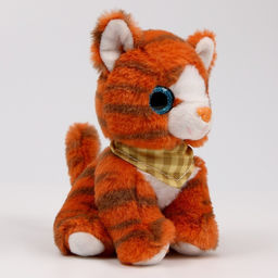 Цена за 2 шт. Мягкая игрушка Котик, цвет рыжий - Milo toys фото 4